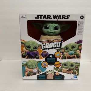 New Star Wars Galactic Snackin Grogu Animatronic Toy Figure Baby Yoda F2849.